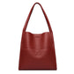 Women's High Quality Luxury Simple Solid Color Shopping Large Shoulder Bags