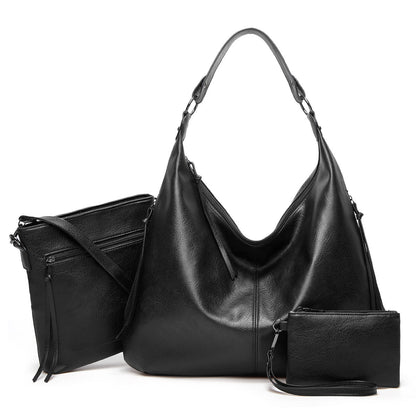Women's Attractive Graceful Three-piece Soft Surface Shoulder Bags