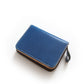 Men's Cowhide Short Genuine Vertical Zipper Green Purses