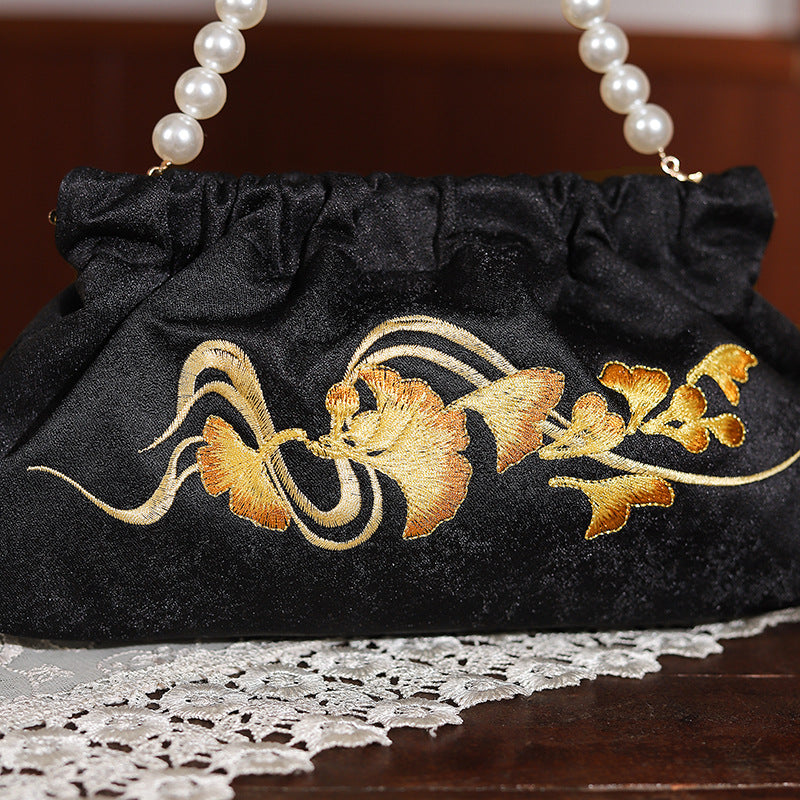 Pearl Ancient Style Cheongsam Banquet Embroidered Handbags