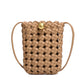Women's Windmill Knot Woven Vertical Simple Design Phone Bags