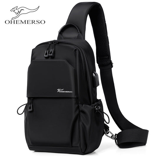Bandoleras de moda para hombre de tela Oxford impermeable, modelo Kangaroo