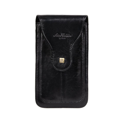 Men's Thin Leather Mobile Hanging First Layer Phone Bags