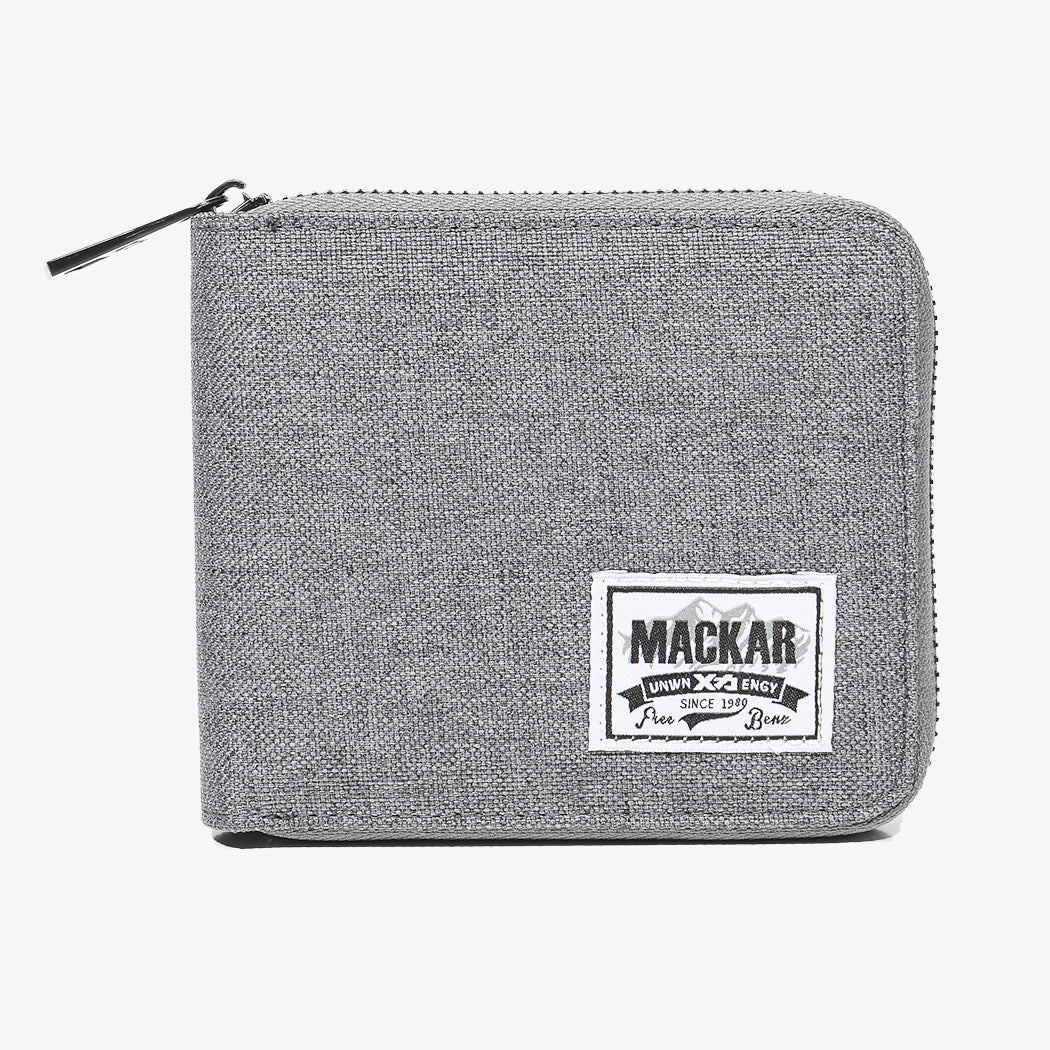 Beautiful Fashion Short Business Simple Zipper Men's Wallets