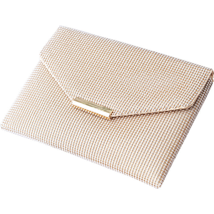 Women's Fashion Metal Banquet Black Aluminum Sheet Evening Bags