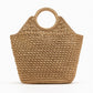 Women's Vacation Style Woven Open Large Capacity Handbags