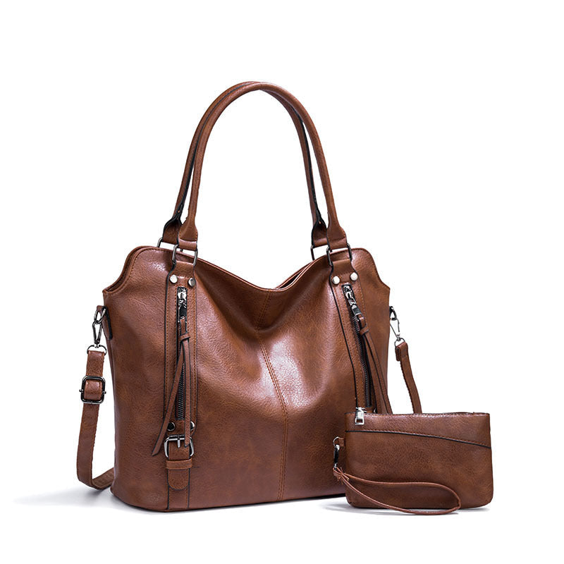 Women's Large Portable Soft Leather Capacity Handbags