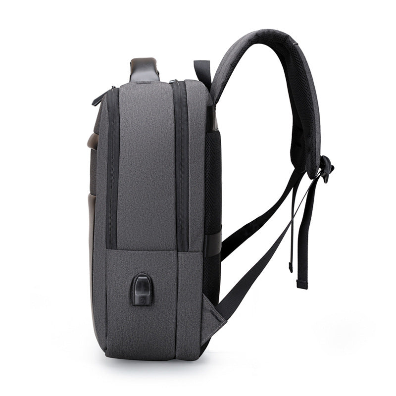Men's Business Contrast Color Matching Trendy External Backpacks