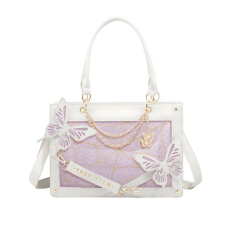 Dark Style Labyrinth Butterfly Cartoon Hand-held Shoulder Bags