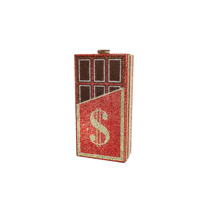 Women's Acrylic Dollar Dinner Chocolate Clutch For Evening Bags