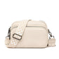 Women's First Layer Cowhide Fashion Simple Litchi Pattern Shoulder Bags