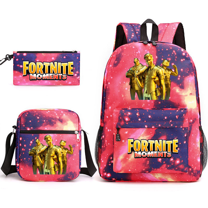 Durable Leo Massey Peripheral Printed Pencil Middle School Students' Schoolbags