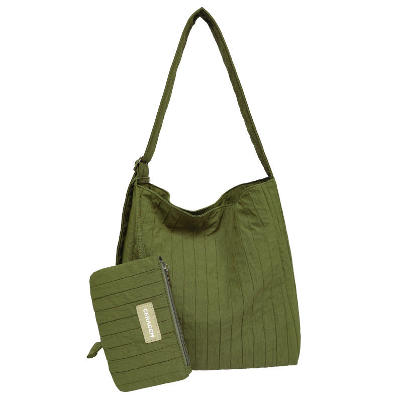 Classy Women's Elegant Korean Style Wrinkled Crossbody Bags