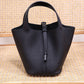 Women's Top Layer Cowhide Leather Portable Vegetable Handbags
