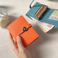 Women's Green Simple Short Thin Solid Color Cowhide Ladies Wallets