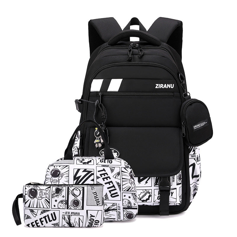 Men's Natural Fish Primary Lightweight Large Capacity Backpacks