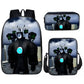 Toilet Primary Secondary Monitor Three-piece Set Elementary School Students' Schoolbags