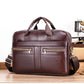 Men's First Layer Cowhide Business Portable Notebook Laptop Bags