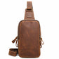 Women's & Men's Leather Close-fitting Crazy Horse Large Capacity Bags