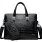 Men's Fashion Alligator Print Document Computer Gift Men's Handbags