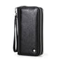 Men's Angel Retro Crazy Horse Leather Long Men's Wallets