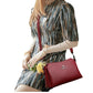 Wedding Celebration Red Soft Leather Large Crossbody Bags