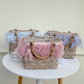 Designer Model Feather Straw Aquatic Plants Handbags