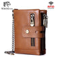 Men's Swiping Vertical Top Layer Oil Wax Men's Wallets