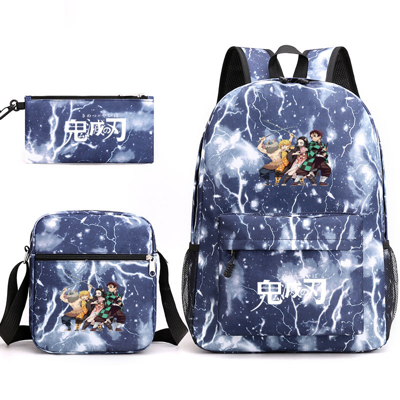 Cartoon No Three-piece One Pencil Primary Backpacks
