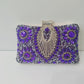 Women's Diamond Black Gem Pearl Rhinestone Cheongsam Handbags