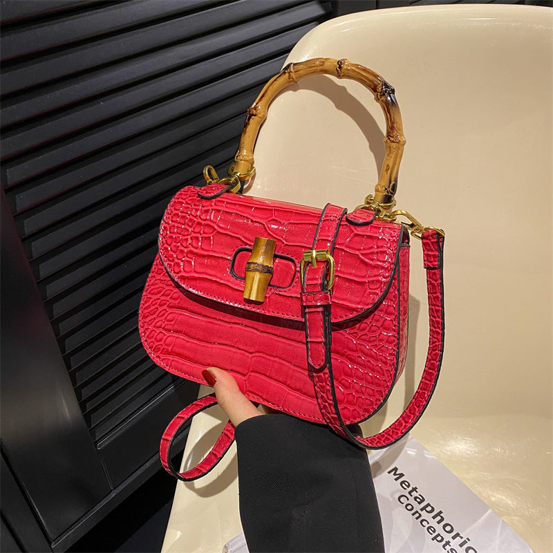 Women's Bamboo Retro One Saddle Advanced Texture Bags