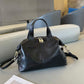 Women's Large Capacity Genuine Leather Dumpling Texture Vegetable Tanned Oil Handbags