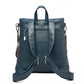 Women's Password Soft Leather Large Capacity Backpacks