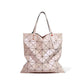 Women's Fashion Simple Rhombus Geometric Trend Stitching Shoulder Bags