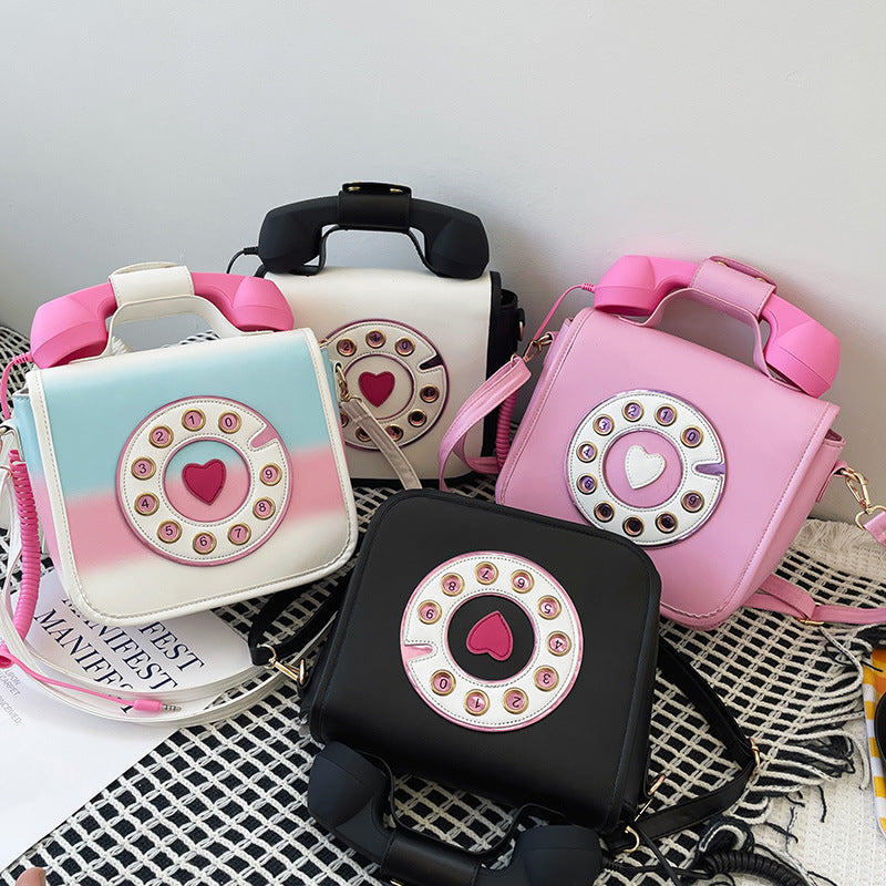 Women's Fashion Personality Creativity Gradient Color Funny Crossbody Bags