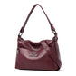 Women's Soft Leather Simple Trendy Large Capacity Shoulder Bags