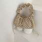 Women's Korean Style Polka Dot Fresh Drawstring Small Square Bags