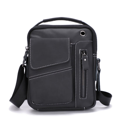 Men's Leather Imported First Layer Cowhide Vertical Men's Shoulder Bags