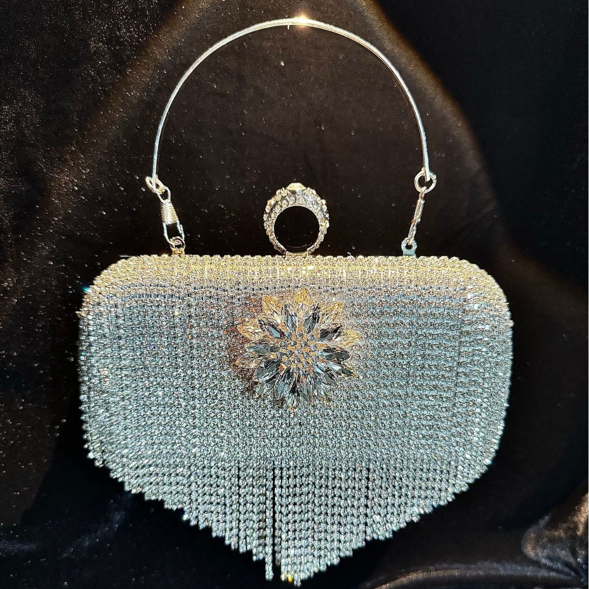 Full Diamond Rhinestone Clutch Bar Banquet Evening Bags