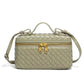 Box Weaving Lunch Two-way Zipper Closure Handbags
