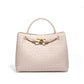 Women's Metal Cord Fastener Woven Portable Large Handbags