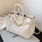 Women's High-grade Crocodile Pattern Fashion Portable Kelly Shoulder Bags
