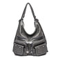 Women's Korean Style Fashionable Mature Soft Leather Shoulder Bags