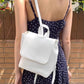 Graceful Durable Retro Brown Drawstring Texture Backpacks