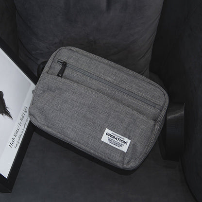 Men's Style Fashion Canvas Artistic Simple Men's Shoulder Bags