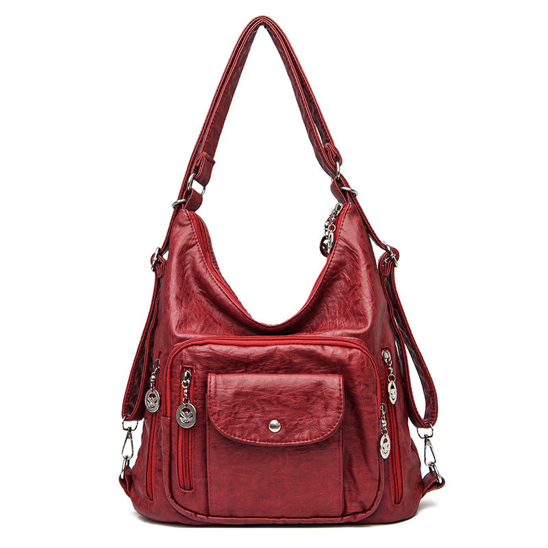 Cool Women's Retro Soft Leather Mother Crossbody Bags
