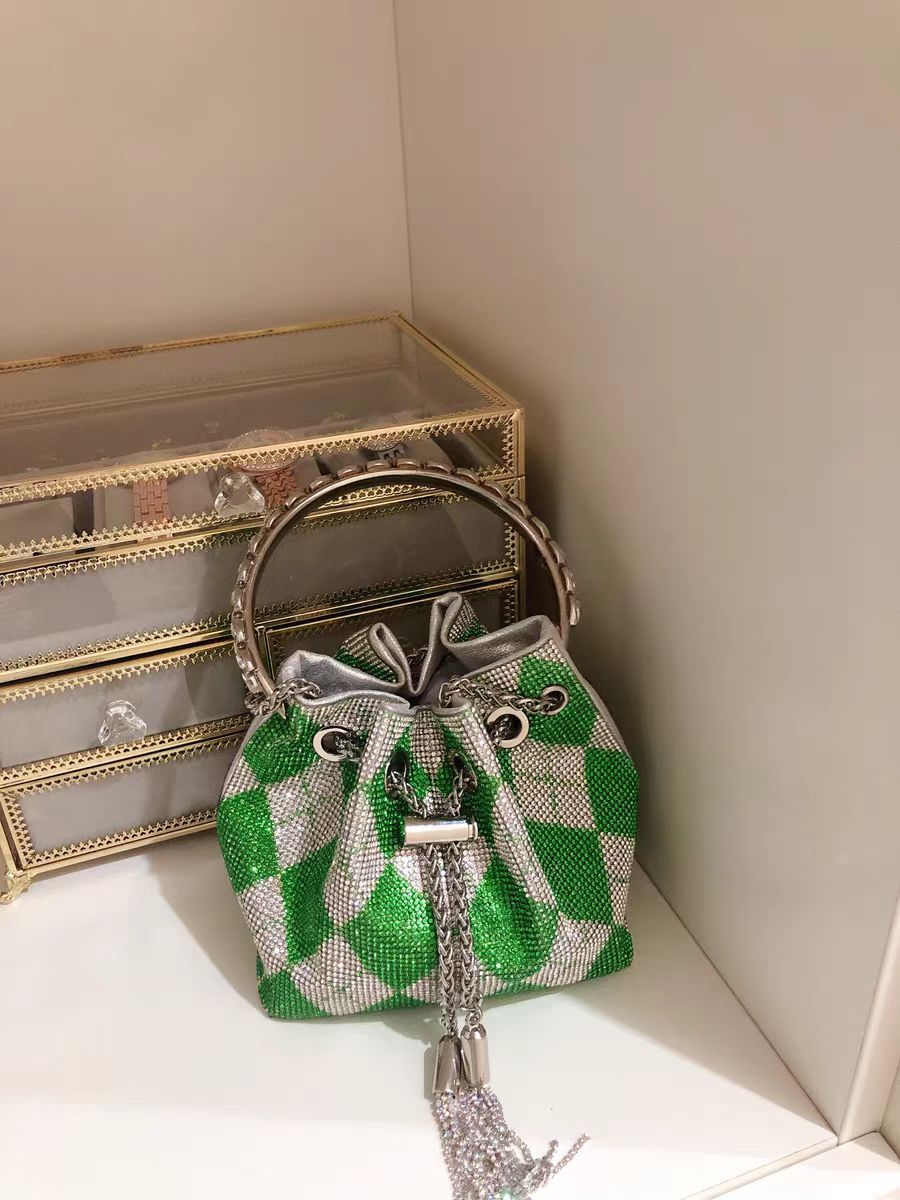 Women's Live Selection Fashion Rhinestone Over Diamond Shoulder Bags
