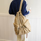 Leisure Artistic Canvas Fashionable Pleated Nylon Backpacks
