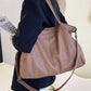 Women's Korean Style Commuting From Solid Color Shoulder Bags