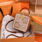 Women's Mild Luxury Retro Embroidered Portable Box Crossbody Bags